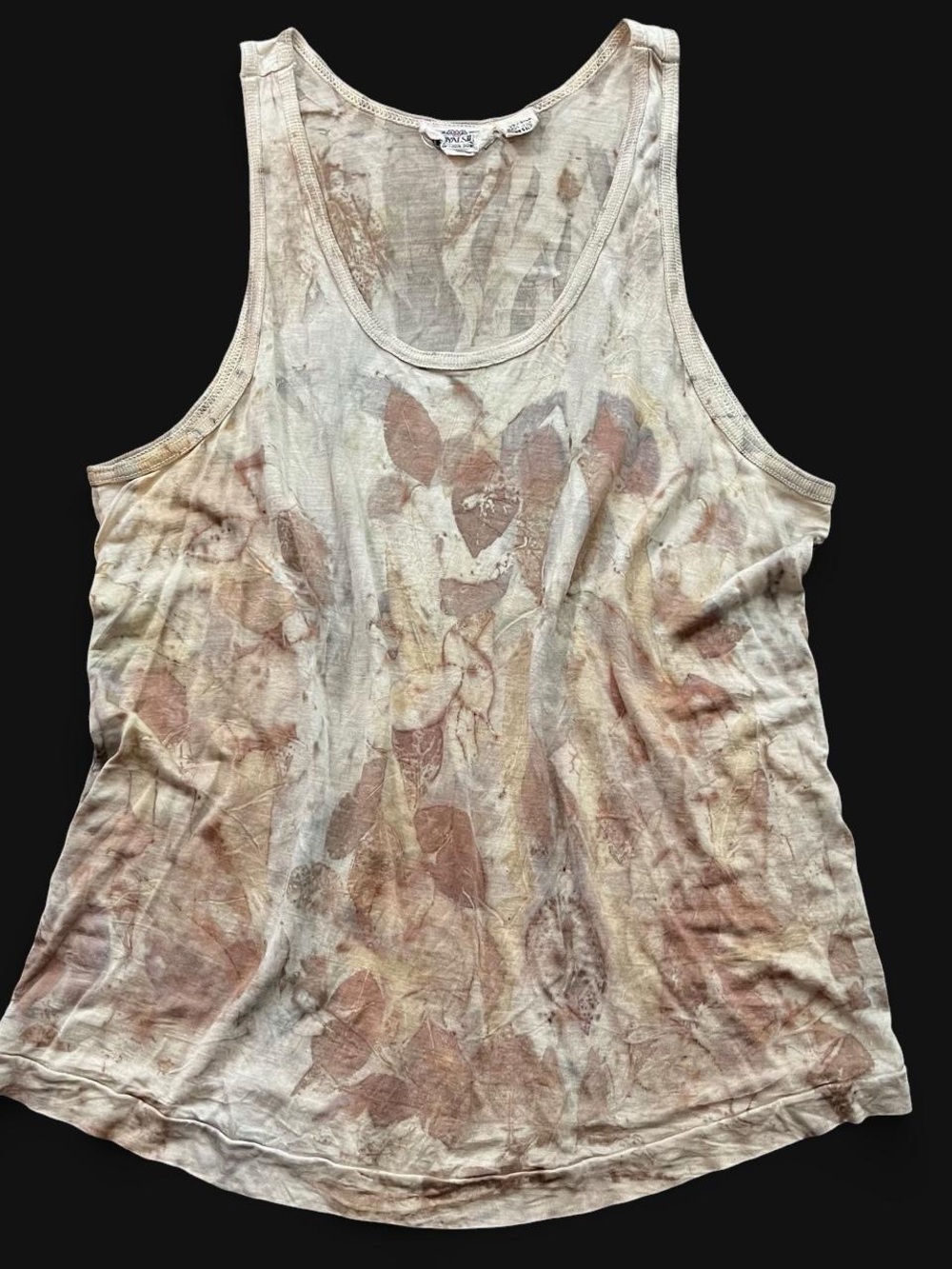Vintage 100% Silk Grunge Tank